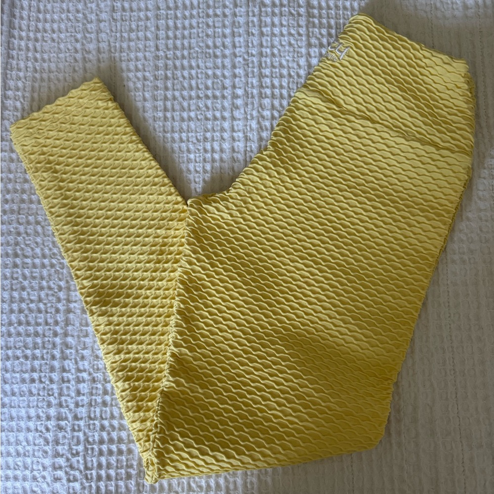 Booty by Brabants banana boat yellow croco leggings